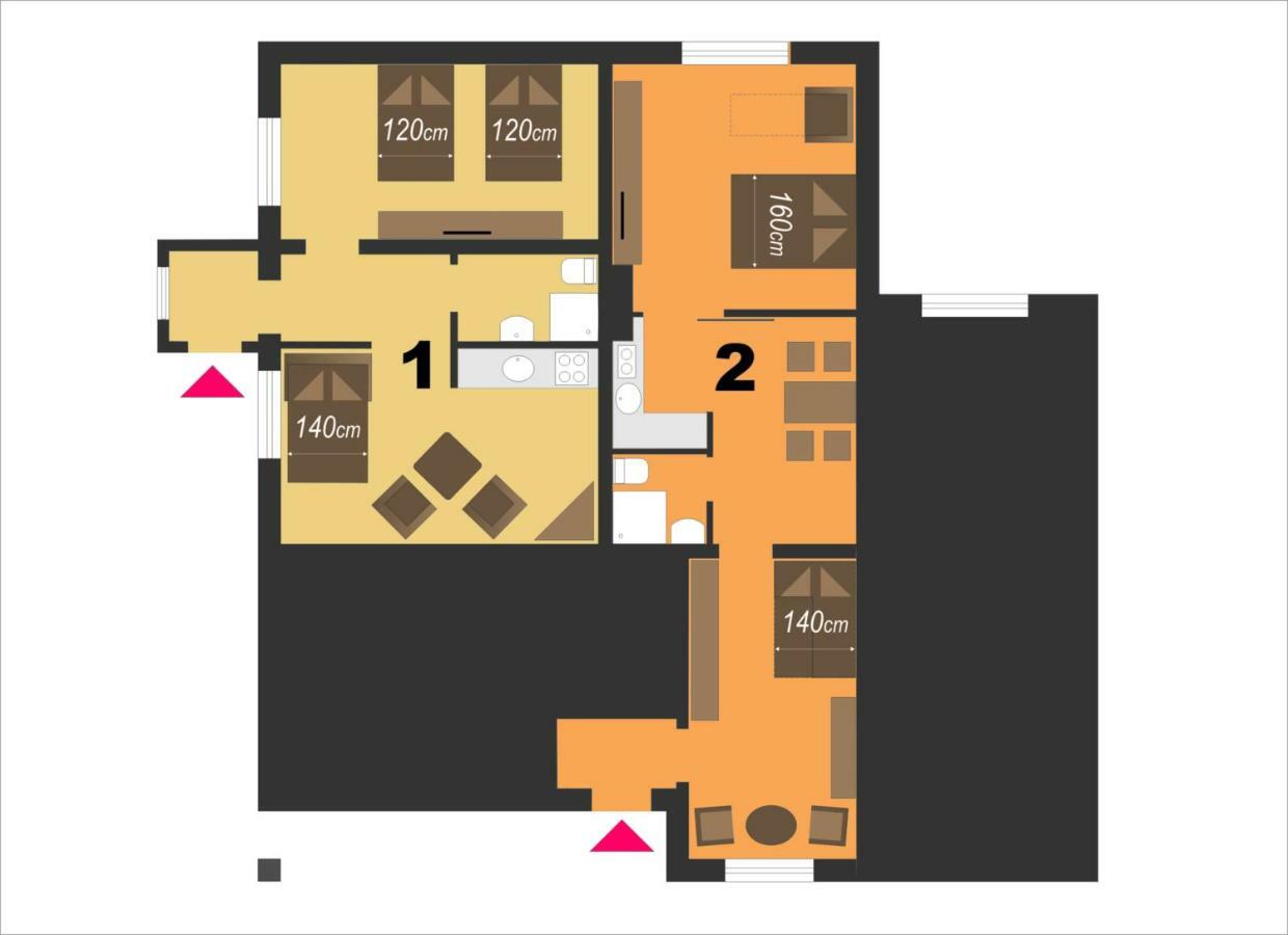 Apartamenty Jja 克雷尼察 外观 照片